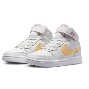 Nike Court Borough Mid 2 Casual Sneakers Summit White Kids unisex Sz 13C